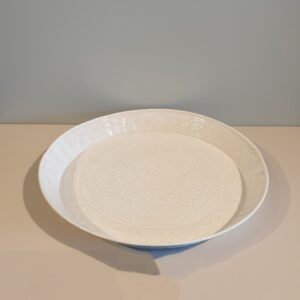 Tablett rund weiss