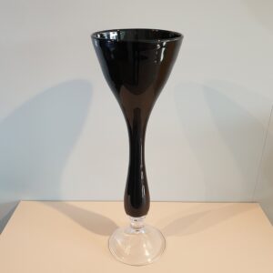 Vase Glas schwarz